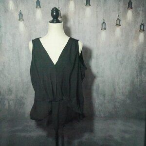 Alfani Black Blouse Large